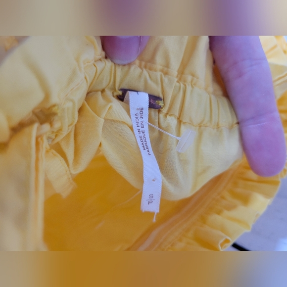 Nwot Free People Gabby Tube Top Yellow Small - Picture 4 of 6